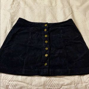 Corduroy button-up skirt!